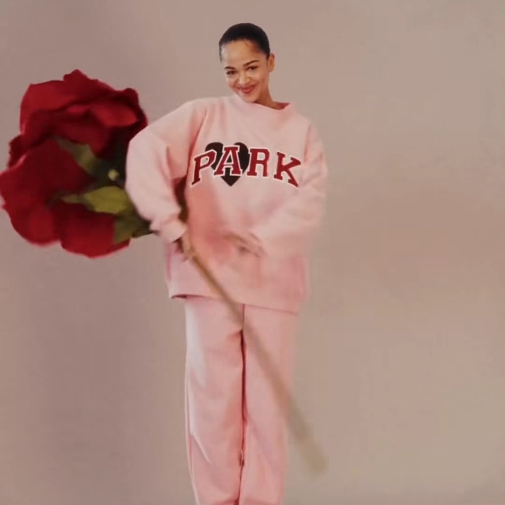 Parke Valentines Varsity Blush Mockneck, NEW - Picture 5 of 13